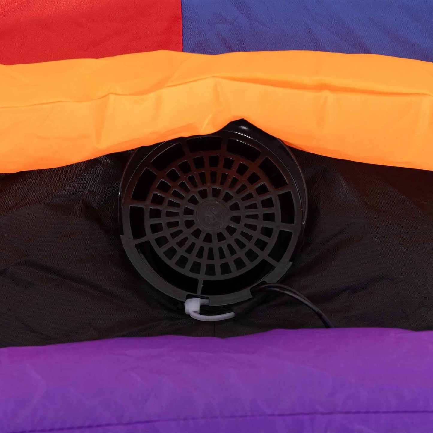 4ft Blow Up Halloween Inflatable Clown on Bicycle with 3 Built-in LED Lights