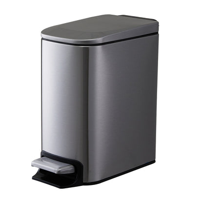 Pedal Bin Dustbin Stainless Steel Waste w/Bucket & Removable Lid Kitchen Bedroom