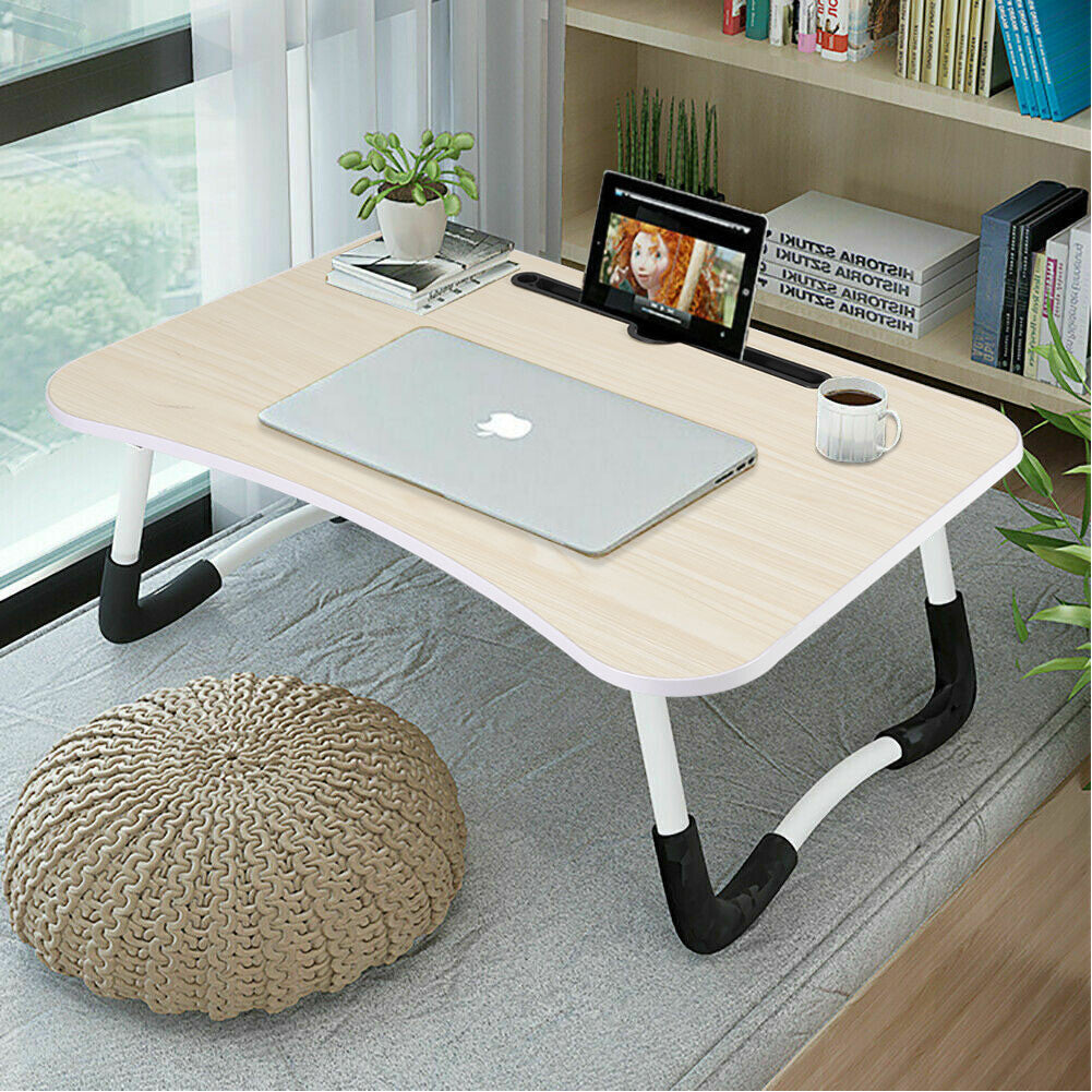 Folding Laptop Bed Table Sofa Breakfast Tray Portable Computer Lap Desk Stand