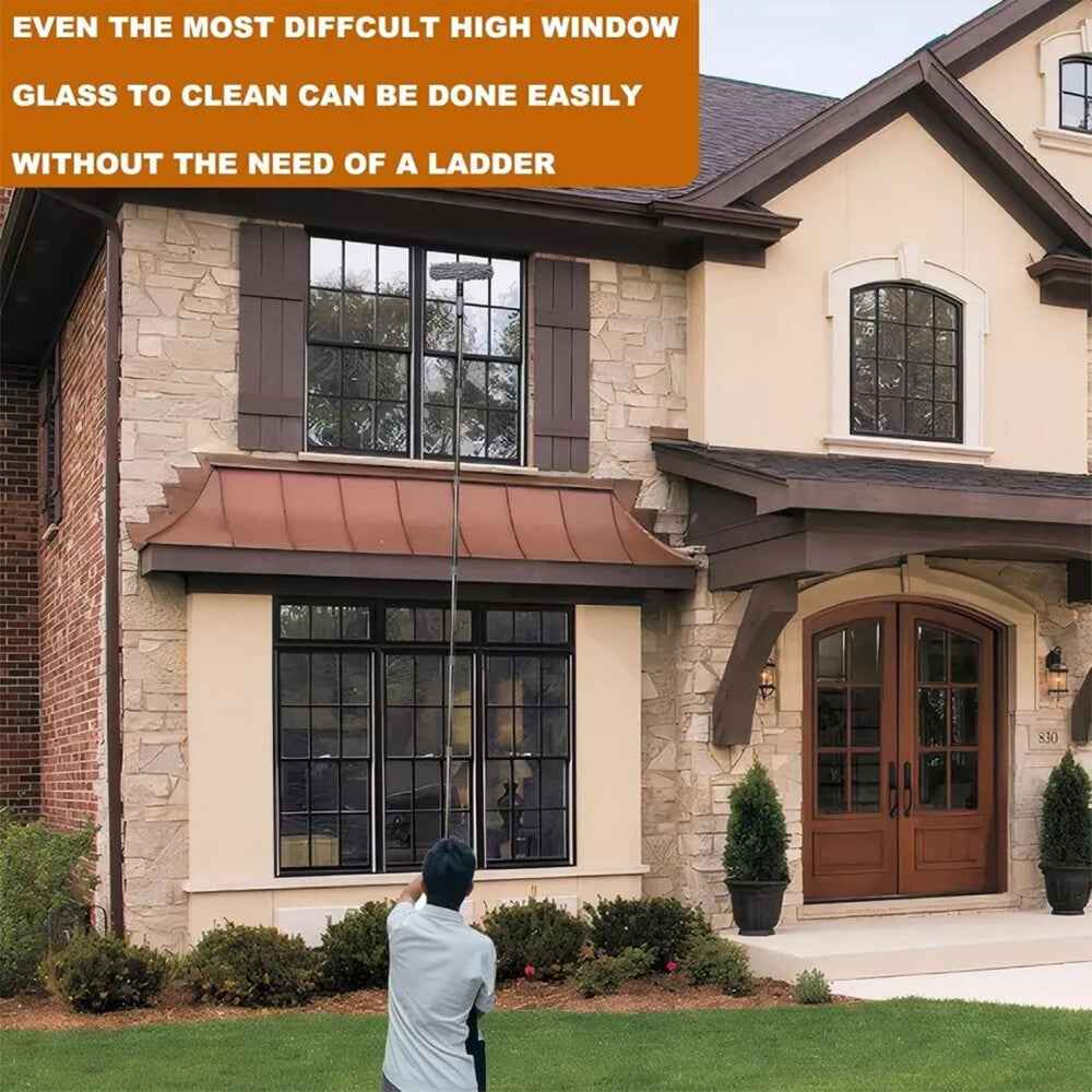 Telescopic Extendable Window Cleaner Equipment Glass Cleaning 4.5m Squeegee UK