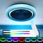 20" LED Ceiling Fan Light Dimmable Chandelier Lamp Bluetooth APP Remote Control - Ceenaz Store