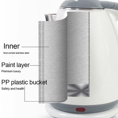 1.8L Portable Electric Water Kettle: Fast Boil, Stainless Steel, Anti-Scalding Design - Ceenaz Store