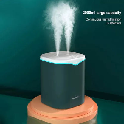 2000ML USB Air Humidifier Double Spray Essential Oil Aromatherapy Diffuser - Ceenaz Store