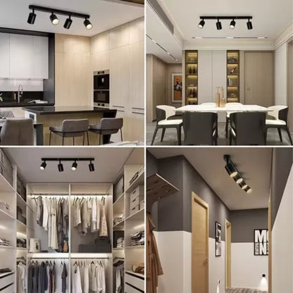 1-4 Way Ceiling Spotlight Adjustable Kitchen Bar Spot Light LED GU10 Bulbs Lamp - Ceenaz Store