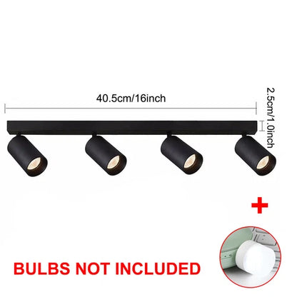 1-4 Way Ceiling Spotlight Adjustable Kitchen Bar Spot Light LED GU10 Bulbs Lamp - Ceenaz Store
