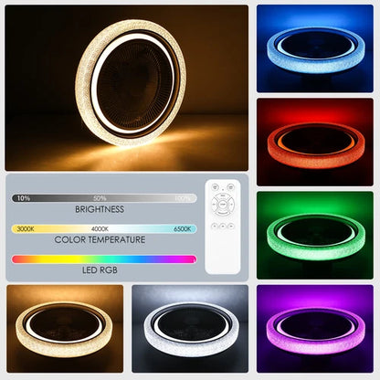 20" LED Ceiling Fan Light Dimmable Chandelier Lamp Bluetooth APP Remote Control - Ceenaz Store