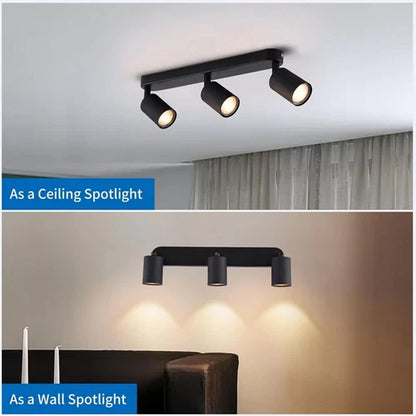 1-4 Way Ceiling Spotlight Adjustable Kitchen Bar Spot Light LED GU10 Bulbs Lamp - Ceenaz Store