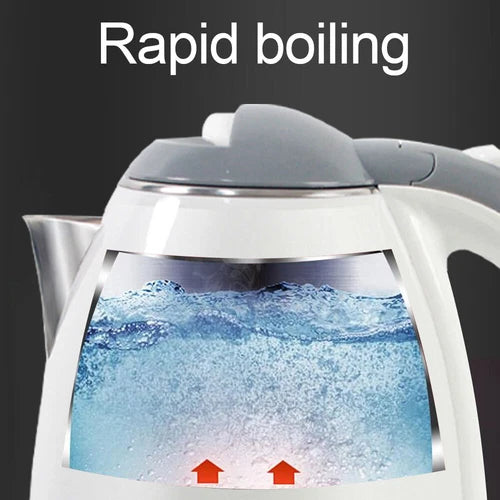 1.8L Portable Electric Water Kettle: Fast Boil, Stainless Steel, Anti-Scalding Design - Ceenaz Store