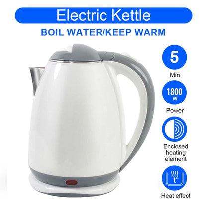 1.8L Portable Electric Water Kettle: Fast Boil, Stainless Steel, Anti-Scalding Design - Ceenaz Store