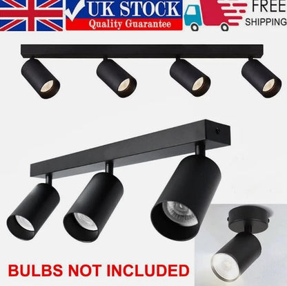 1-4 Way Ceiling Spotlight Adjustable Kitchen Bar Spot Light LED GU10 Bulbs Lamp - Ceenaz Store