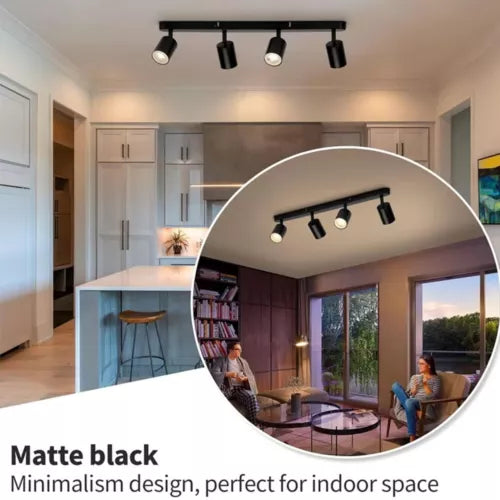 1-4 Way Ceiling Spotlight Adjustable Kitchen Bar Spot Light LED GU10 Bulbs Lamp - Ceenaz Store