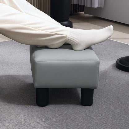 Footstool Small Footrest Upholstery with Plastic Legs