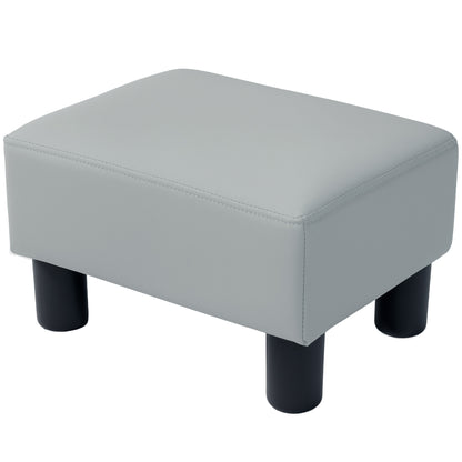 Footstool Small Footrest Upholstery with Plastic Legs