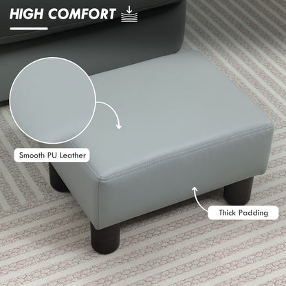 Footstool Small Footrest Upholstery with Plastic Legs