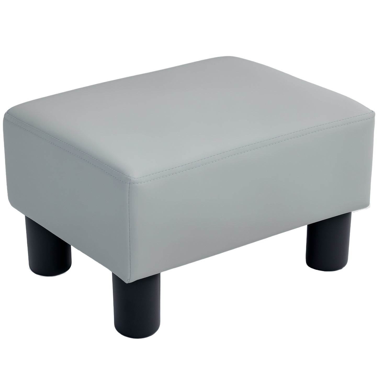 Footstool Small Footrest Upholstery with Plastic Legs