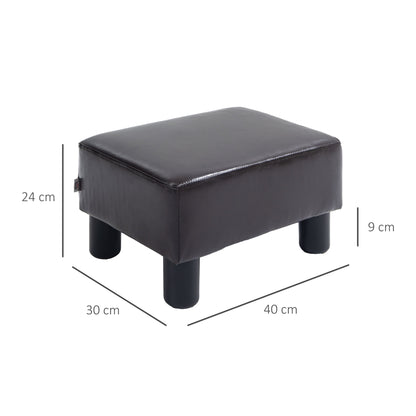 Footstool Small Footrest Upholstery with Plastic Legs