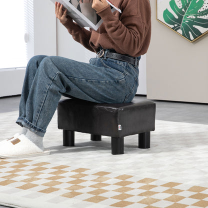 Footstool Small Footrest Upholstery with Plastic Legs