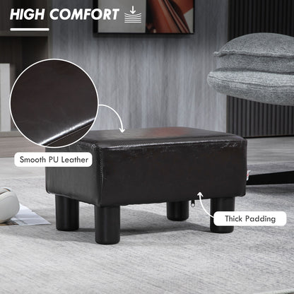 Footstool Small Footrest Upholstery with Plastic Legs