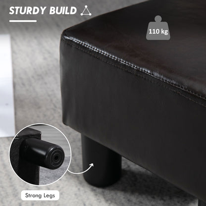 Footstool Small Footrest Upholstery with Plastic Legs