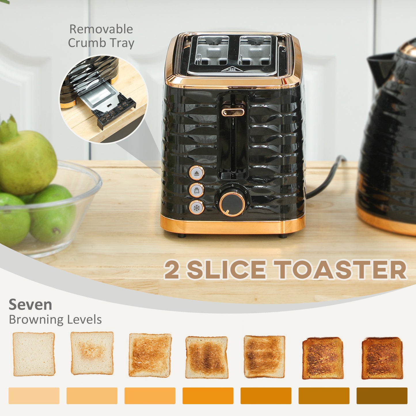 Kettle and Toaster Sets 1.7L Kettle & 4 Slice Toaster